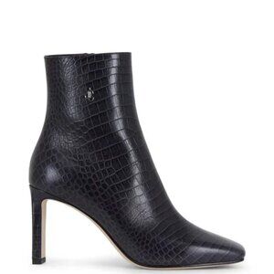 Jimmy Choo Minori Size 38 Croc Embossed Leather Ankle Boots